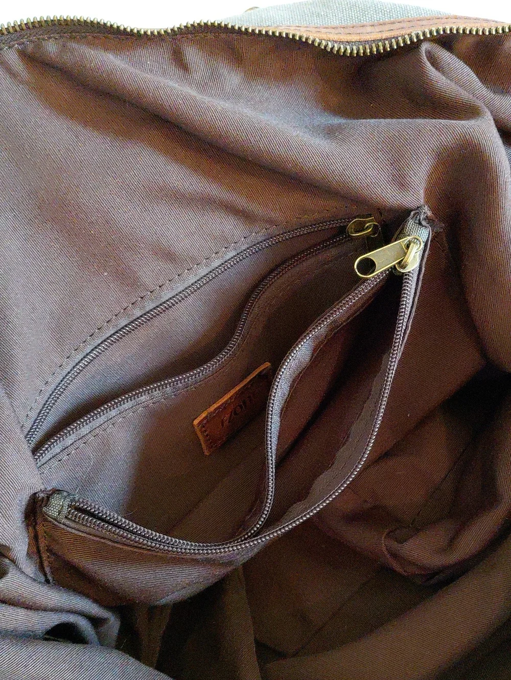 S-Zone Canvas & Leather Weekender Bag/Luggage